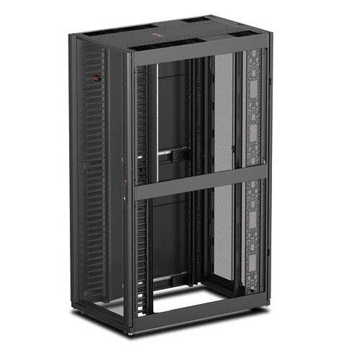 APC NetShelter SX, Networking Rack Enclosure, 42U, Black, 1991H x 750W x 1070D mm with Casters, Feet, Vertical Cable Managers, Side Panels