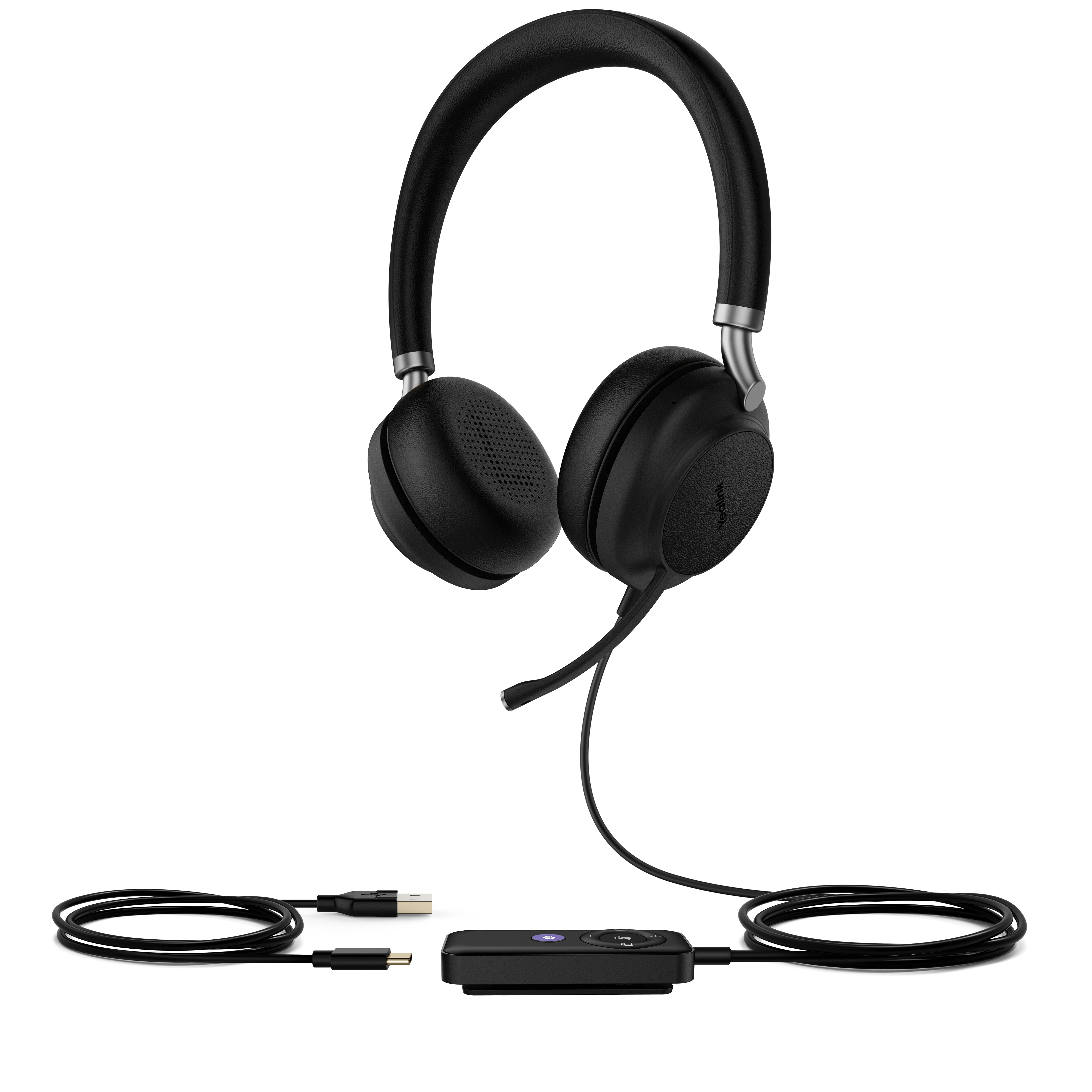 Yealink UH38-Dual Headset Wired & Wireless Head-band Office/Call center Bluetooth Black
