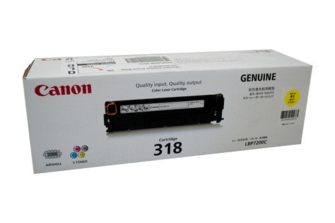 Canon 318 Y toner cartridge 1 pc(s) Original Yellow