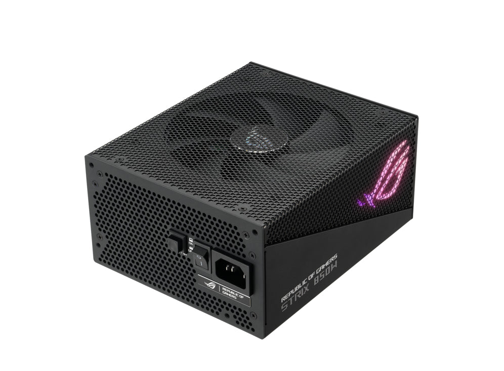 ASUS ROG-STRIX-AURA-850G-GAMING ROG STRIX 850W Gold Aura Edition, 80 Plus Gold, Fully Modular, Lambda A++ Certification,135mm Fan, Aura Sync, 10YW