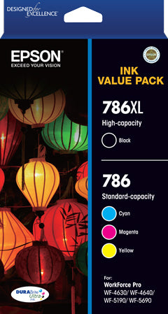 Epson 786 ink cartridge 4 pc(s) Original Black, Cyan, Magenta, Yellow