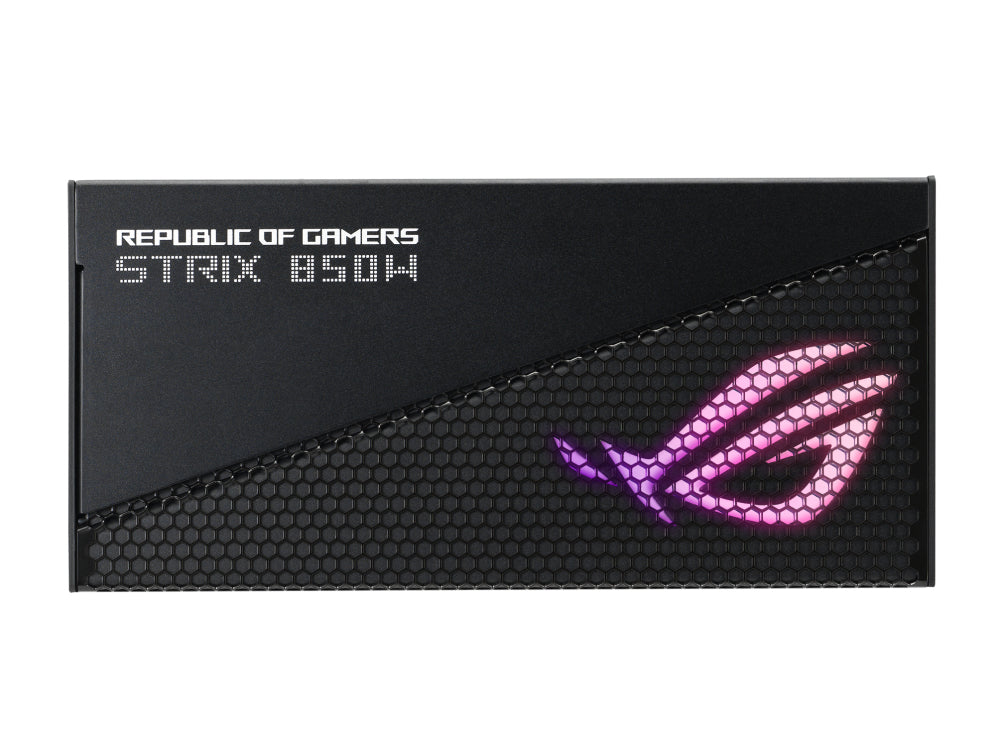 ASUS ROG-STRIX-AURA-850G-GAMING ROG STRIX 850W Gold Aura Edition, 80 Plus Gold, Fully Modular, Lambda A++ Certification,135mm Fan, Aura Sync, 10YW