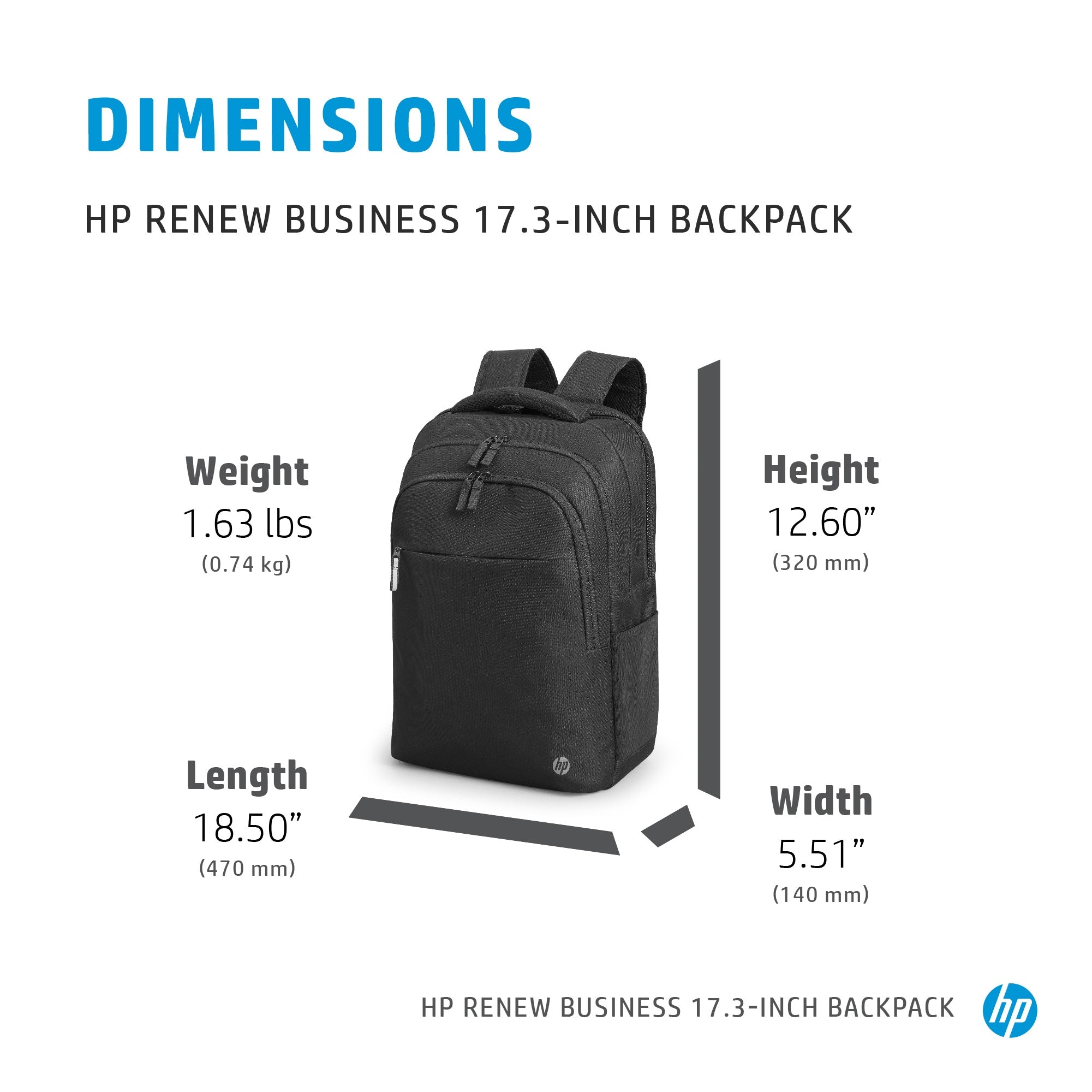 HP Renew Business 17.3-inch Laptop Backpack
