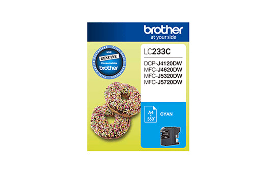 Brother LC233C ink cartridge 1 pc(s) Original Cyan