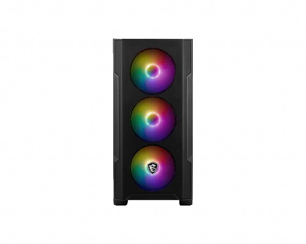 MSI MAG FORGE M100R computer case Midi Tower Black, Transparent
