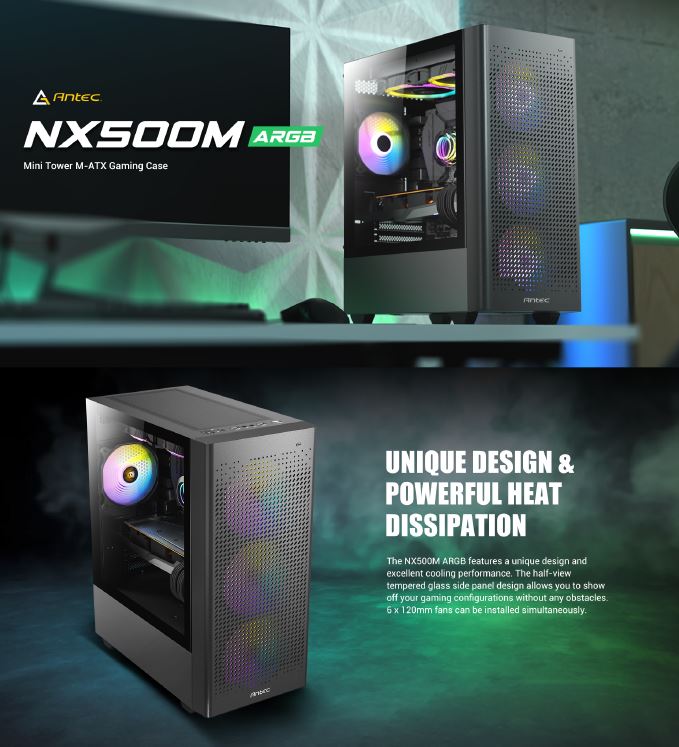 Gaming DesktopAntec NX500M ARGB  mATX