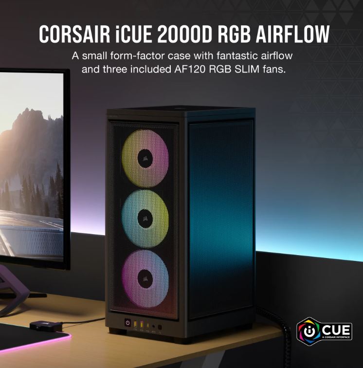 Gaming DesktopCorsair iCUE 2000D RGB AIRFLOW - Mesh Panels