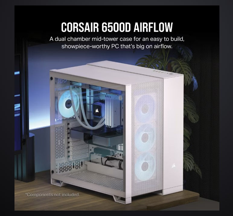 Gaming DesktopCorsair 6500D Airflow Tempered Glass ATX Mid-Tower