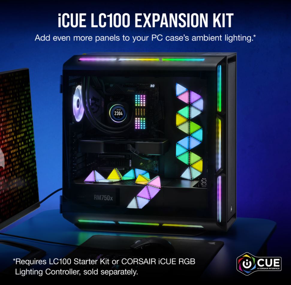 Gaming DesktopCorsair iCUE LC100 Smart Lighting Strip Expansion Kit. ICUE Software