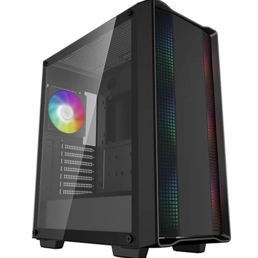 Gaming DesktopDeepCool CC560 ARGB V2 Mid-Tower Case Full-Sized Tempered Glass Window
