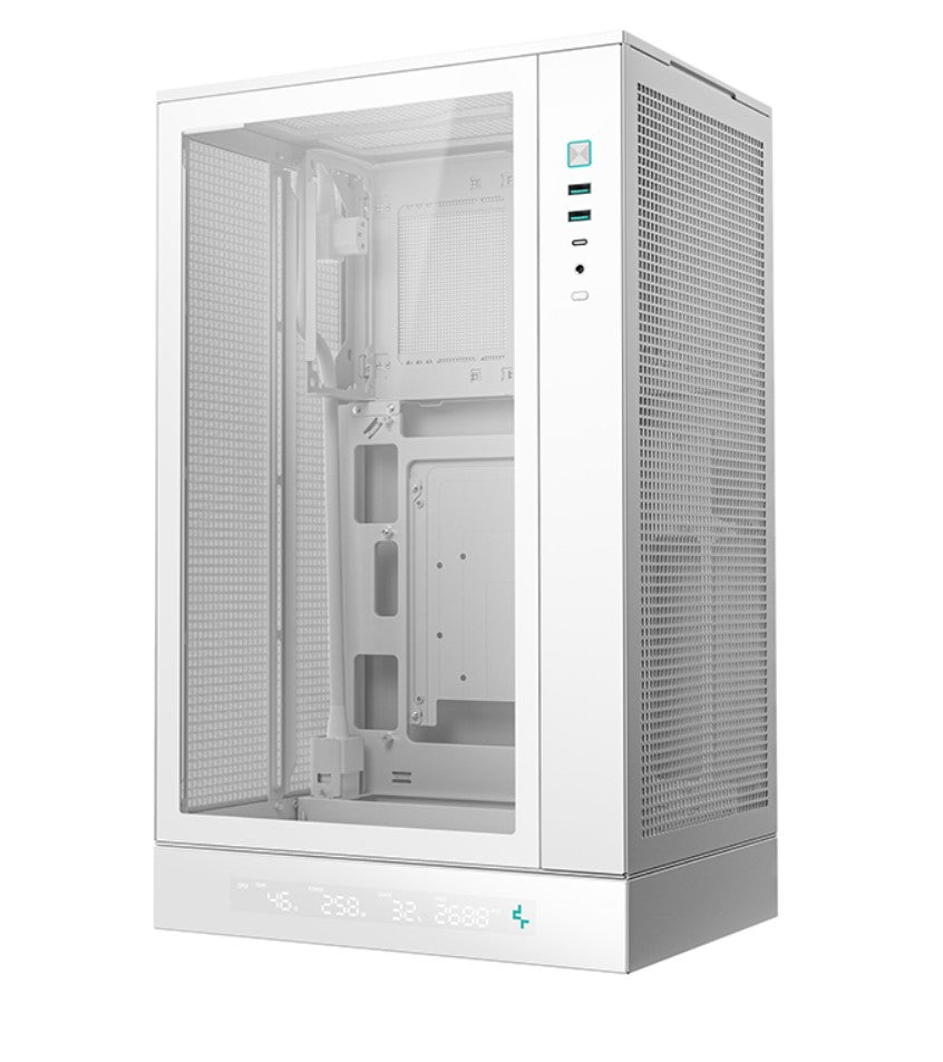 Gaming DesktopDeepCool CH270 DIGITAL WH M-ATX Case Full sized Air Cooler Support
