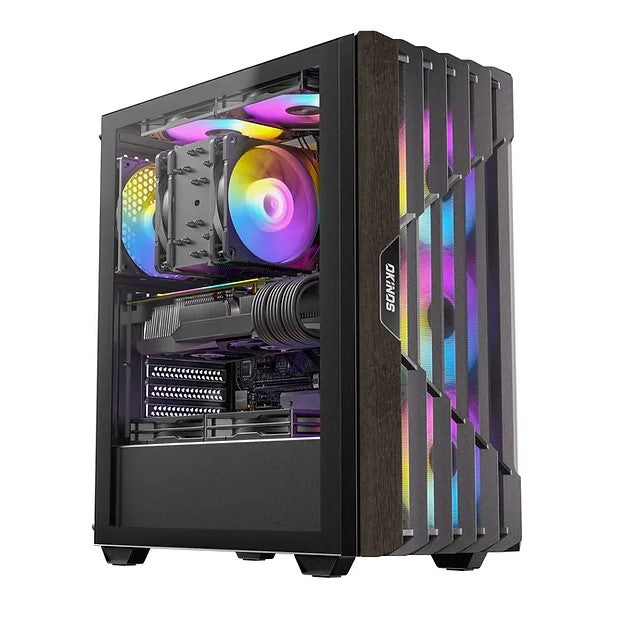 Gaming DesktopOKINOS Cypress P5 ARGB Oak Wood Trim ATX
