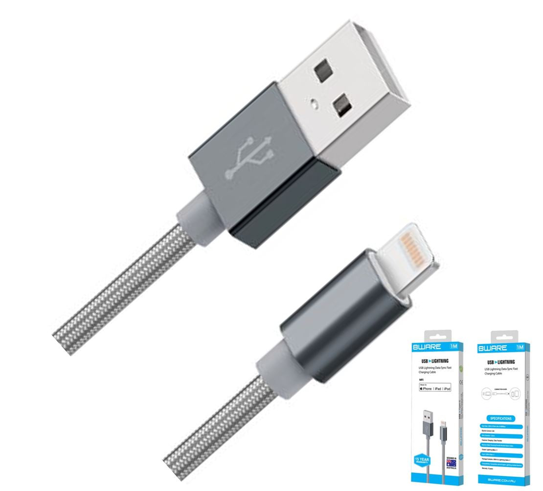 Gaming Desktop8Ware Premium 2m Apple Certified USB Lightning Data Sync Fast Charging Cable for iPhone X XS XR Max 8 7 6 iPad Air Mini iPod Retail Pack ~CB8W-IPHR1