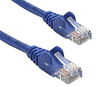 Gaming Desktop8ware CAT5e Cable 25cm / 0.25m - Blue Color Premium RJ45 Ethernet Network LAN UTP Patch Cord 26AWG CU Jacket
