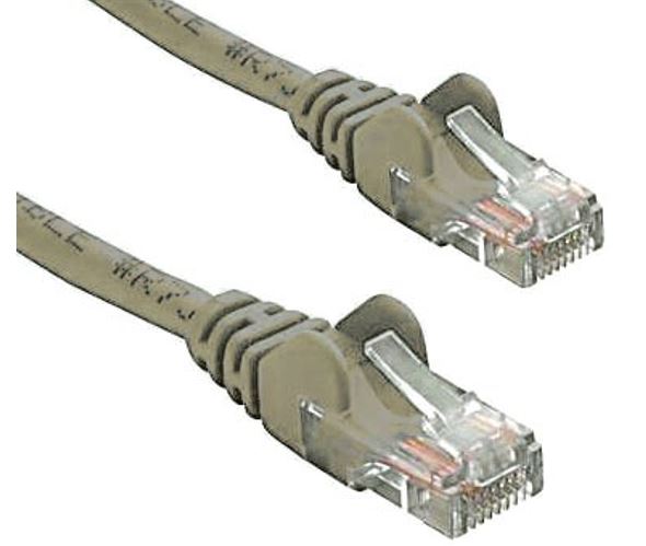 Gaming Desktop8ware CAT5e Cable 25cm / 0.25m - Grey Color Premium RJ45 Ethernet Network LAN UTP Patch Cord 26AWG CU Jacket