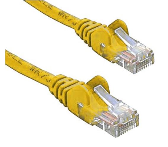 Gaming Desktop8ware CAT5e Cable 25cm / 0.25m - Yellow Color Premium RJ45 Ethernet Network LAN UTP Patch Cord 26AWG CU Jacket