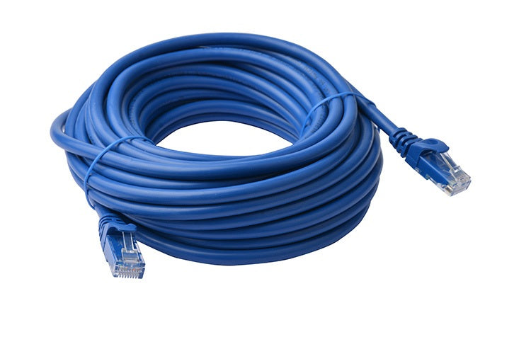 Gaming Desktop8Ware CAT6A Cable 10m - Blue Color RJ45 Ethernet Network LAN UTP Patch Cord Snagless