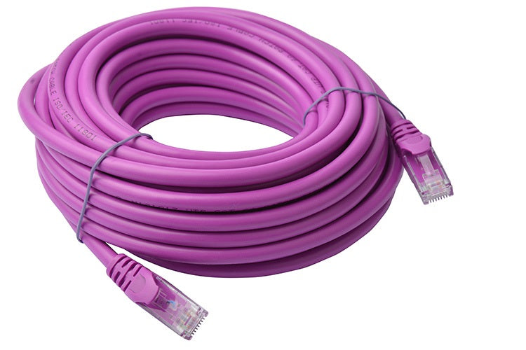 Gaming Desktop8Ware CAT6A Cable 10m - Purple Color RJ45 Ethernet Network LAN UTP Patch Cord Snagless