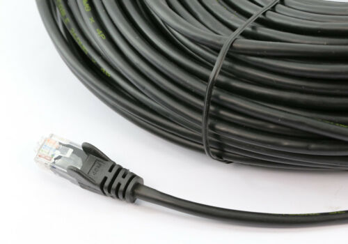 Gaming Desktop8Ware CAT6A Cable 15m - Black Color RJ45 Ethernet Network LAN UTP Patch Cord Snagless