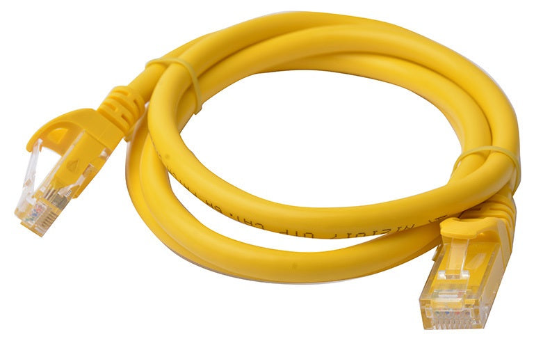 Gaming Desktop8Ware CAT6A Cable 1m - Yellow Color RJ45 Ethernet Network LAN UTP Patch Cord Snagless