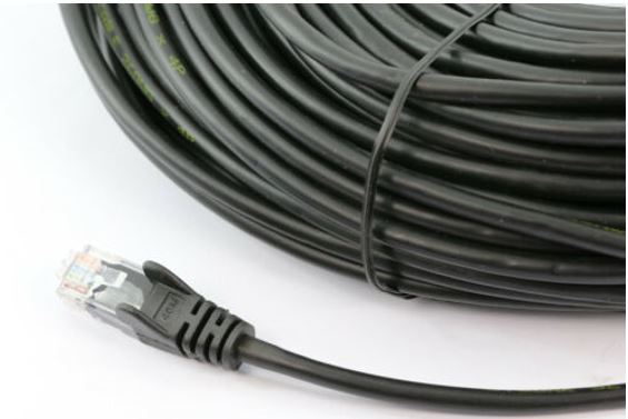 Gaming Desktop8Ware CAT6A Cable 30m - Black Color RJ45 Ethernet Network LAN UTP Patch Cord Snagless