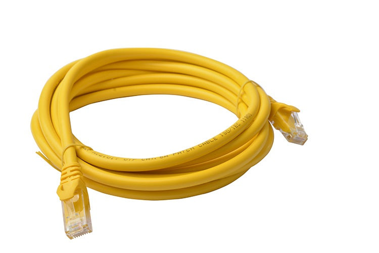 Gaming Desktop8Ware CAT6A Cable 3m - Yellow Color RJ45 Ethernet Network LAN UTP Patch Cord Snagless