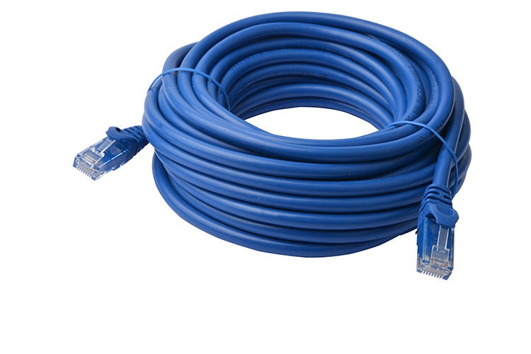 Gaming Desktop8Ware CAT6A Cable 40m - Blue Color RJ45 Ethernet Network LAN UTP Patch Cord Snagless
