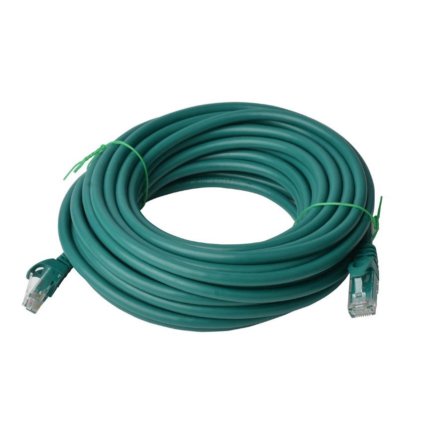 Gaming Desktop8Ware CAT6A Cable 50m - Green Color RJ45 Ethernet Network LAN UTP Patch Cord Snagless