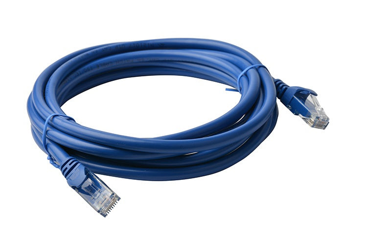 Gaming Desktop8Ware CAT6A Cable 5m - Blue Color RJ45 Ethernet Network LAN UTP Patch Cord Snagless