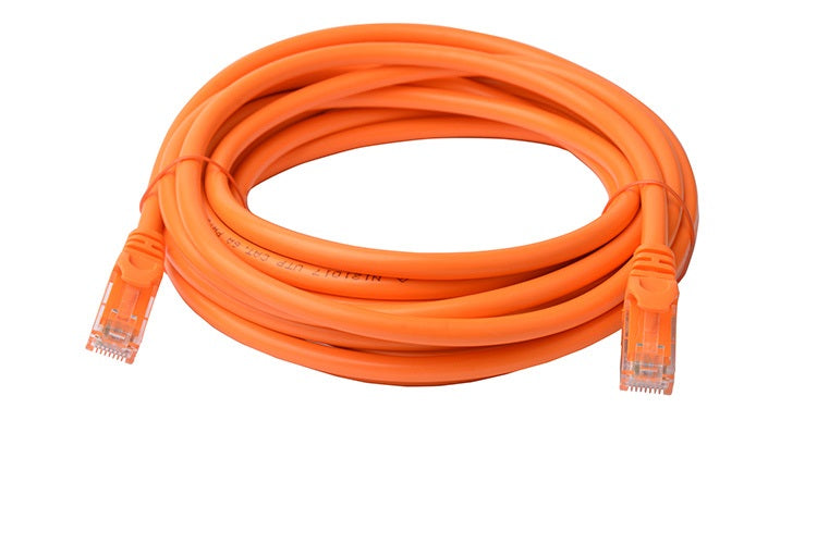 Gaming Desktop8Ware CAT6A Cable 5m - Orange Color RJ45 Ethernet Network LAN UTP Patch Cord Snagless
