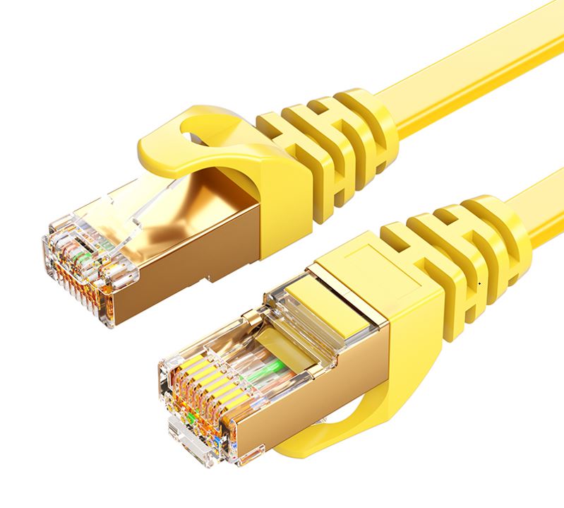 Gaming Desktop8Ware CAT7 Cable 5m - Yellow Color RJ45 Ethernet Network LAN UTP Patch Cord Snagless