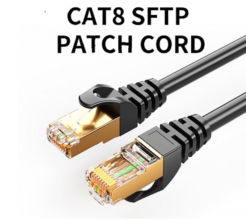 Gaming Desktop8Ware CAT8 Cable 0.5m (50cm) - Grey Color RJ45 Ethernet Network LAN UTP Patch Cord Snagless