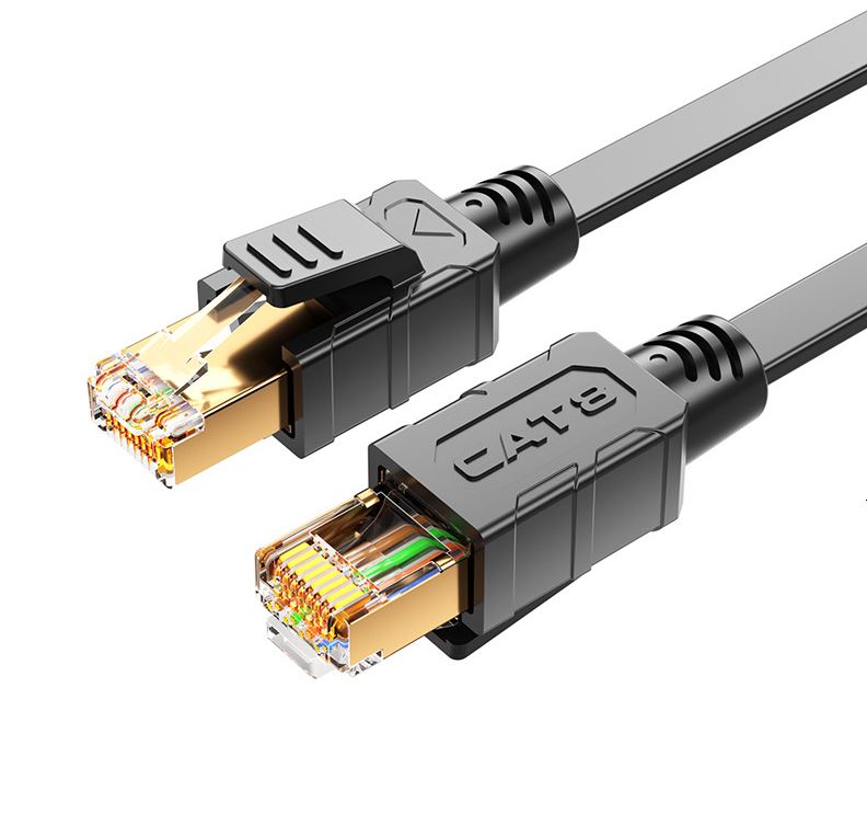 Gaming Desktop8Ware CAT8 Cable 0.5m (50cm) - Grey Color RJ45 Ethernet Network LAN UTP Patch Cord Snagless