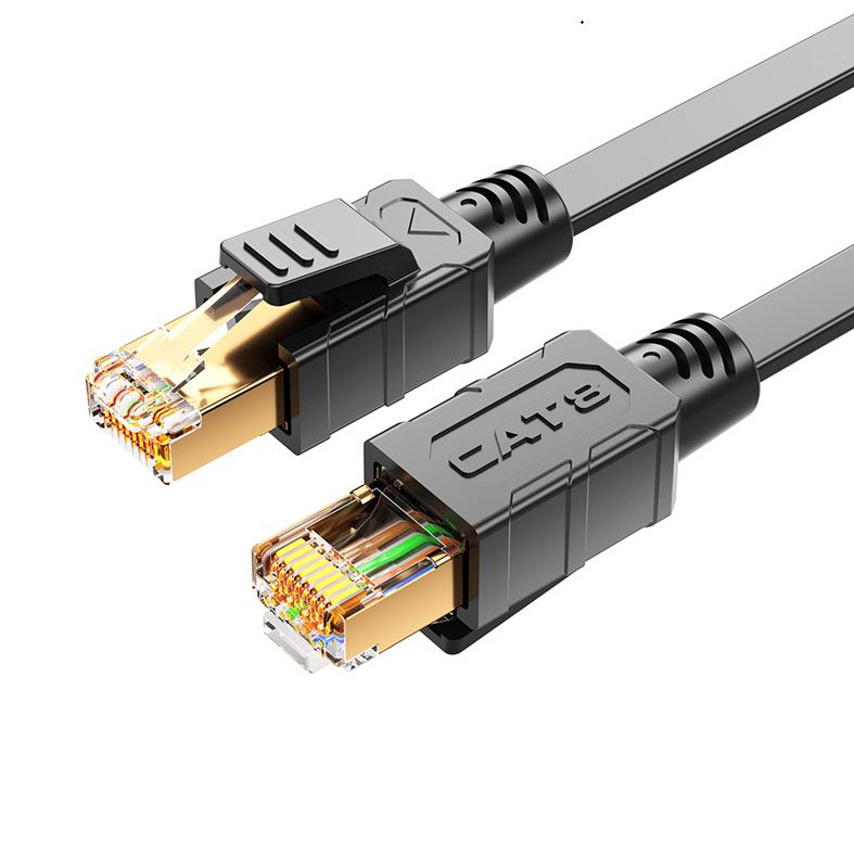 Gaming Desktop8Ware CAT8 Cable 2m - Grey Color RJ45 Ethernet Network LAN UTP Patch Cord Snagless