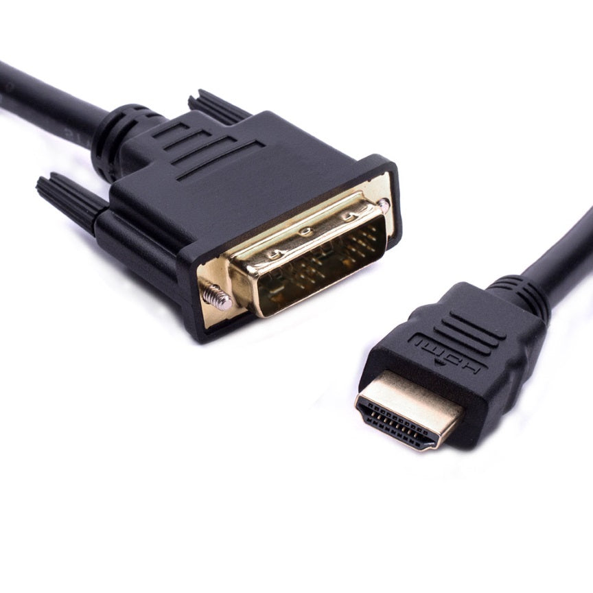 Gaming Desktop8ware HDMI to DVI-D Adapter Converter Cable 2m - Male to Male 30AWG Gold Plated PVC Jacket for PS4 PS3 Xbox 360 Monitor PC Computer Projector DVD