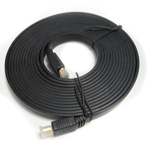 Gaming Desktop8Ware Flat HDMI Cable 5m - V1.4 19pin M-M Male to Male Gold Plated 3D 1080p Full HD High Speed with Ethernet ~CB8W-RC-HDMIF-2
