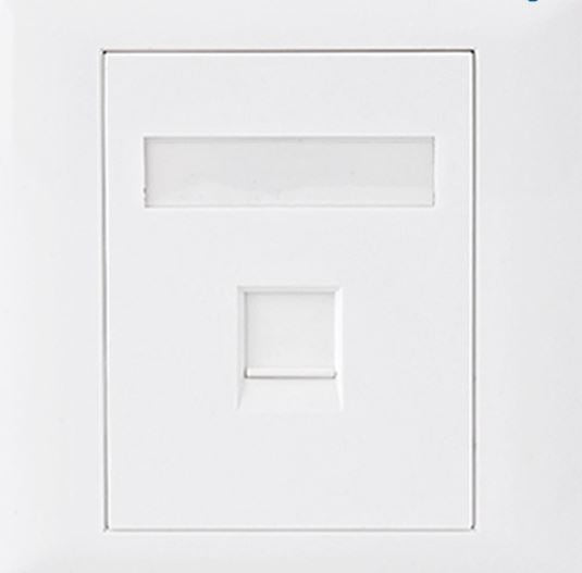 Gaming DesktopAstrotek CAT5e RJ45 Wall Face Plate 86x86mm 1 Port Socket Kit