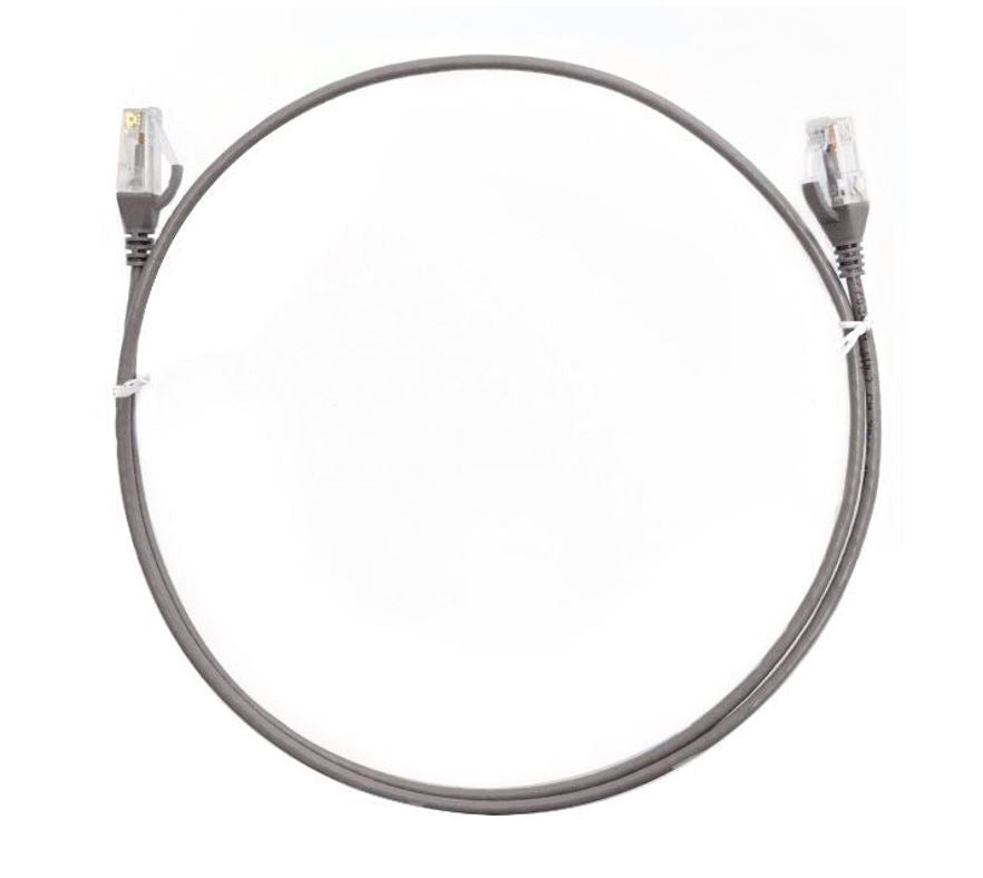 Gaming Desktop8ware CAT6 Ultra Thin Slim Cable 1m / 100cm - Grey Color Premium RJ45 Ethernet Network LAN UTP Patch Cord 26AWG for Data