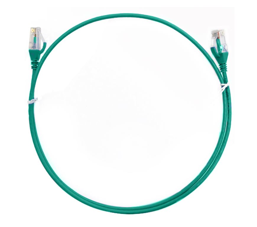 Gaming Desktop8ware CAT6 Ultra Thin Slim Cable 5m / 500cm - Green Color Premium RJ45 Ethernet Network LAN UTP Patch Cord 26AWG for Data