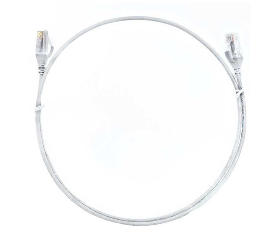 Gaming Desktop8ware CAT6 Ultra Thin Slim Cable 0.25m / 25cm - White Color Premium RJ45 Ethernet Network LAN UTP Patch Cord 26AWG for Data