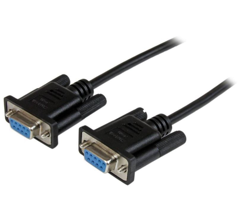 Gaming DesktopAstrotek 3m Serial RS232 Null Modem Cable - DB9 Female to Female 9 pin Wired Crossover for Data Transfer btw 2 DTE devices Computer Terminal Printer