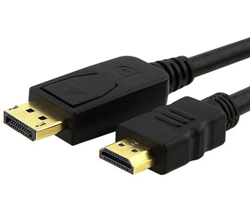 Gaming DesktopAstrotek DisplayPort DP to HDMI Adapter Converter Cable 1m - Male to Male 1080P Gold-Plated for PC/Laptop to HDTVs Projectors Displays 20P M - 19P AM