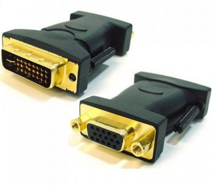 Gaming DesktopAstrotek DVI to VGA Adapter Converter 24+5 pins Male to 15 pins Female Gold Plated
