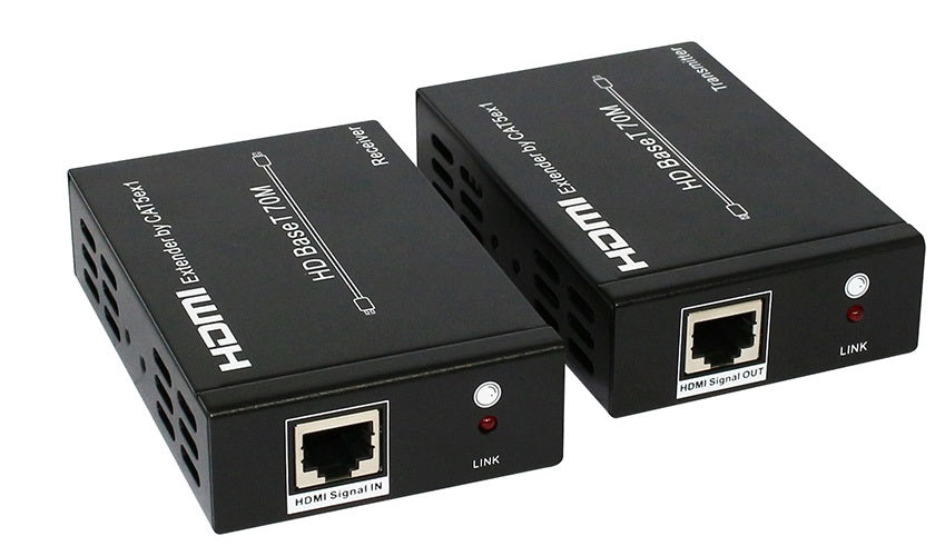Gaming DesktopAstrotek HDMI Extender over RJ45 CAT5 CAT6 LAN Ethernet Network Converter Splitter for Foxtel Support 40m 4Kx 2K@30hz or 70m 1080p - a pair