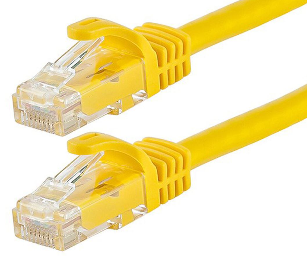 Gaming DesktopAstrotek CAT6 Cable 0.5m/50cm - Yellow Color Premium RJ45 Ethernet Network LAN UTP Patch Cord 26AWG  CU