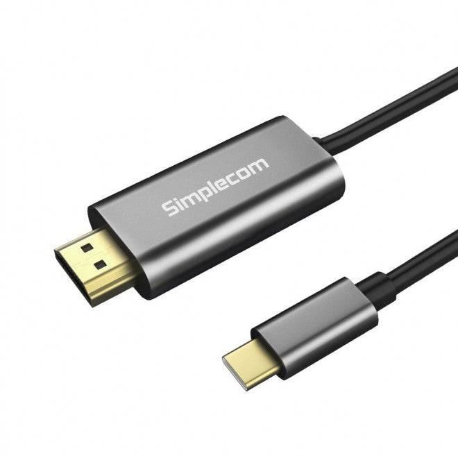 Gaming DesktopSimplecom DA321 USB-C Type C to HDMI Cable 1.8M (6ft) 4K@30Hz