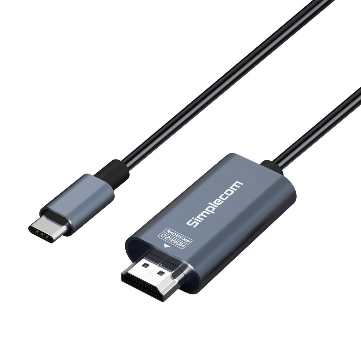 Gaming DesktopSimplecom DA322 USB-C Type-C to HDMI 2.0 Cable 2M HDCP 4K@60Hz
