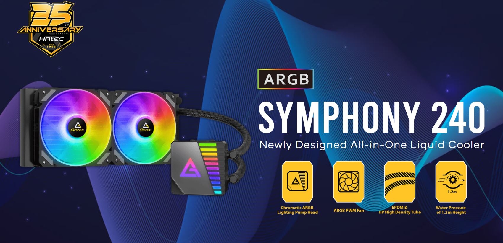 Gaming DesktopAntec SYMPHONY 240mm ARGB Advanced Liquid CPU Cooler