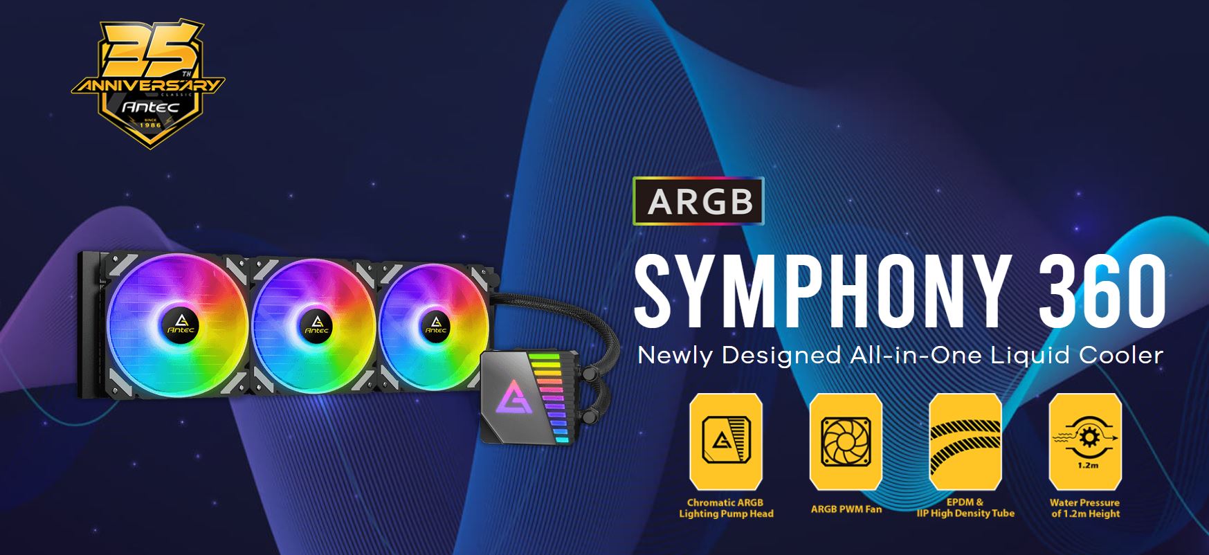 Gaming DesktopAntec SYMPHONY 360mm ARGB Advanced Liquid CPU Cooler