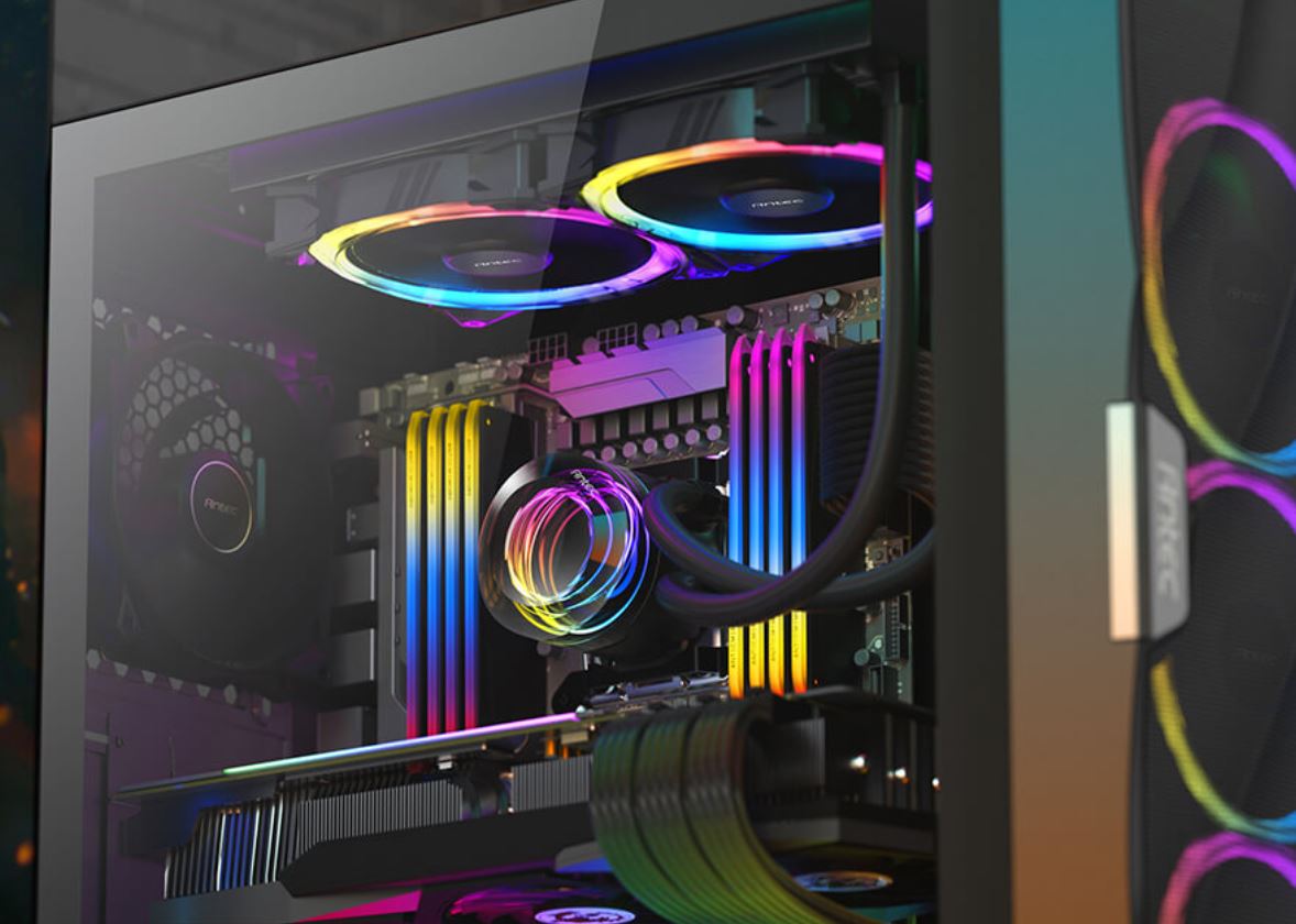 Gaming DesktopAntec VORTEX 240mm ARGB AIO Liquid CPU Cooler + ARGB Controller